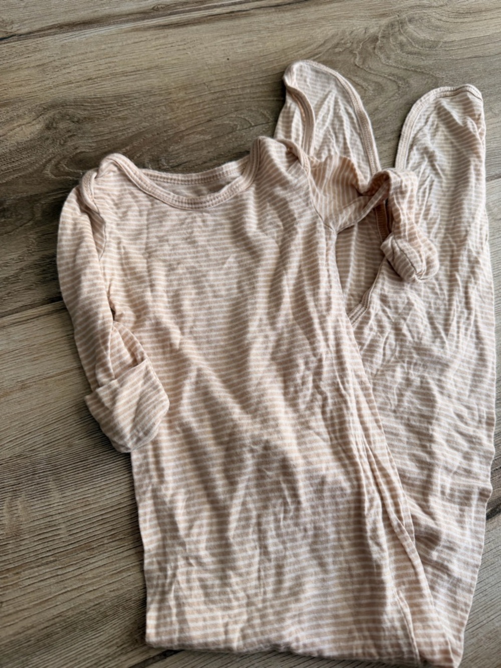 solly baby Cream and White Striped Swaddle Sleep Sack
